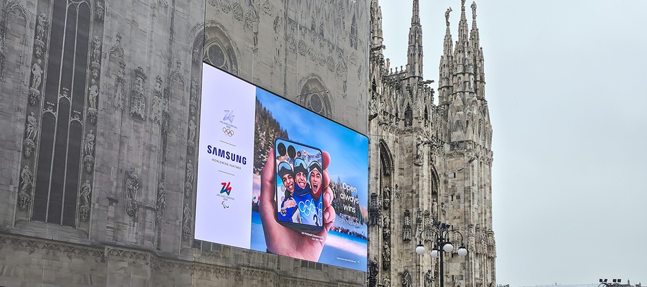 Samsung brings Olympic energy to Milan streets